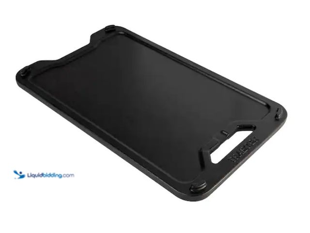 Lot 49-1570170 - Traeger ModiFIRE Reversible Cast Iron Griddle, Flat and ribbed sides allow frying and more, Model # ...