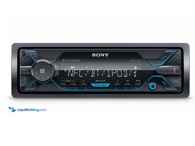 Lot 49-1622985 - Sony DSX-A415BT Single DIN Bluetooth In-Dash Digital Media Car Stereo Receiver with Front 3.5 & USB ...