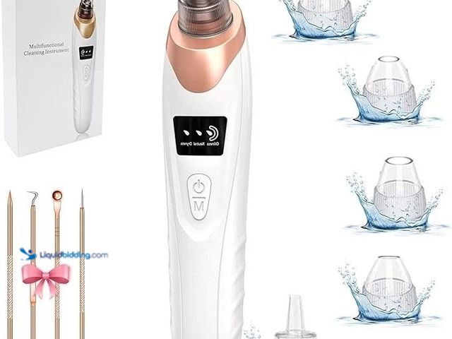 Lot 49-5434082 - Blackhead Remover Pore Vacuum Face Cleaner USB Rechargeable - NEW - Features 5 Levels of suction and...