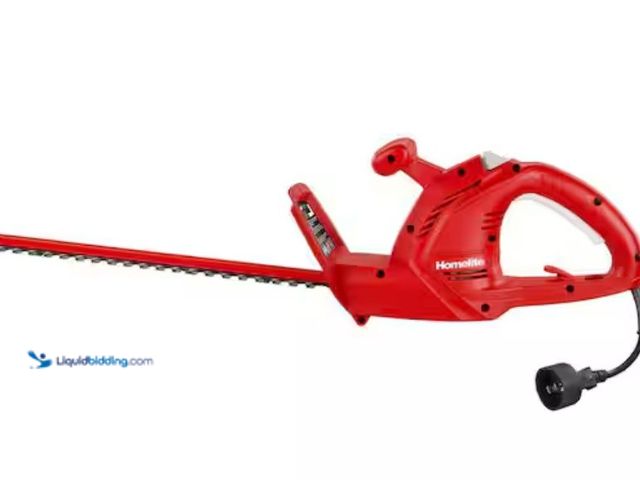 Lot 49-3614350 - Homelite 2.7-Amp 17" Corded Electric Hedge Trimmer, Model # UT44110B, Unused, Powers on.  Ref#SB0720