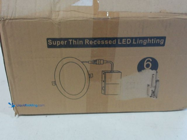 Lot 49-3433572 - Lot of (16) Super Thin 6" Recessed LED Lighting, Slim Downlights, Unused.   Ref#CRS0209