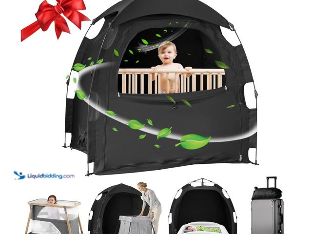 Lot 49-3431921 - Sleep Tent for Pack N Play, Baby Sleep Tent One-Click Assembly Effective Light Blocking Tent for Sle...