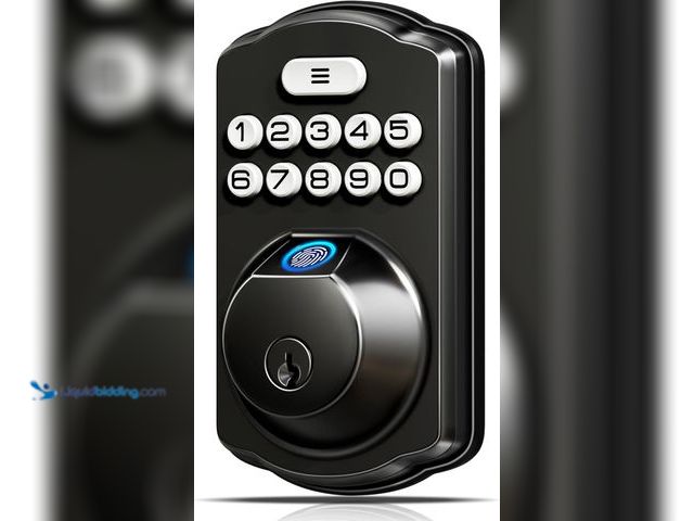 Lot 49-5483724 - Veise KS02A Fingerprint Keyless Entry Door Lock, Auto Lock, Electronic Keypad Deadbolt for Front Doo...