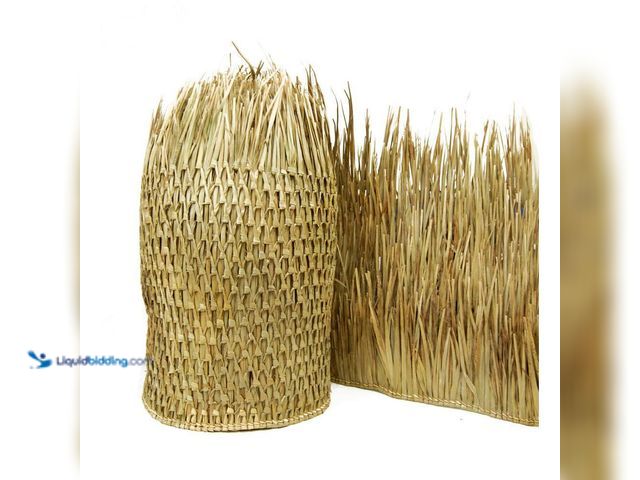 Lot 49-5541438 - 35 in. H x 60 ft. L Mexican Palm Thatch Runner Unused