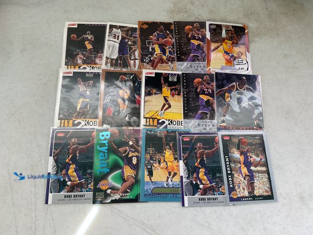 Lot 49-1810341 - COLLECTIBLE 15 KOBE BRYANT BASKETBALL CARDS FROM VARIOUS YEARS AND TYPES