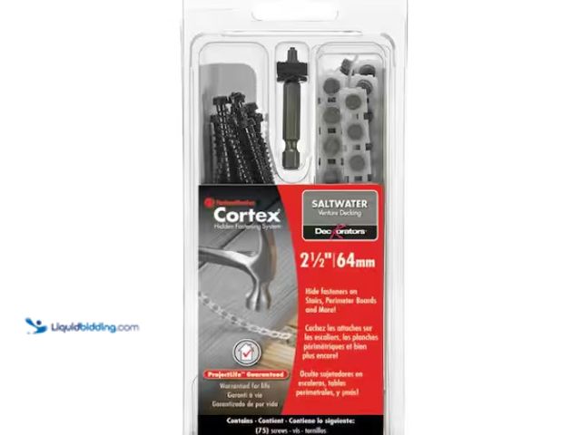 Lot 49-5574061 - FastenMaster
50 LF Collated Cortex for Deckorators Salt Water 2 1/2 in.. Model # FMCTXCL-DK75VNSW. ...