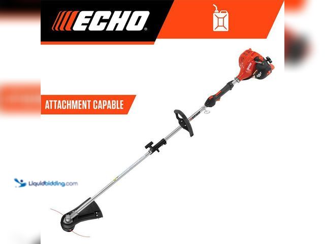 Lot 49-5433642 - ECHO
21.2 cc Gas 2-Stroke Attachment Capable Straight Shaft String Trimmer with 17 in. Swath and Sp...