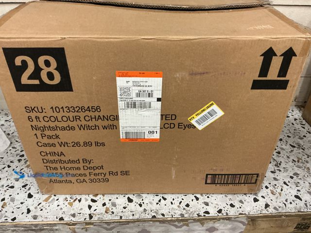 Lot 49-3538906 - The Home Depot’s Nightshade Witch. Model # 1013326456. Unused and dusty.