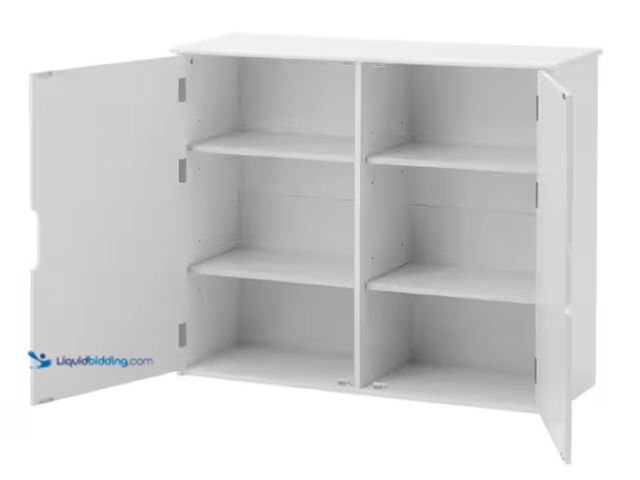 Lot 49-2001384 - StyleWell Craft White Storage Hutch, Model # JS-3417-A, Unused, Has attachments, Factory packed.   R...