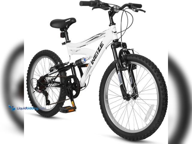 Lot 49-3562090 - WEIZE Kids Mountain Bike 20 24 inch Kids' Bicycles for 8-14 Years Old Boys Girls with Dual Full Susp...