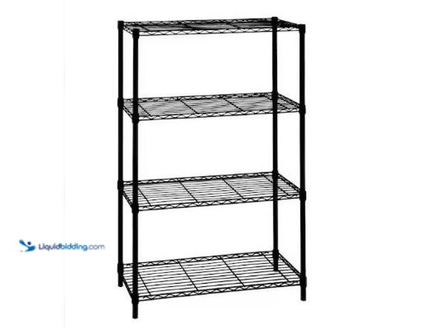 Lot 49-1517343 - HDX
4-Tier Steel Wire Shelving Unit in Black (36 in. W x 54 in. H x 14 in. D) Model # 21436BPS
Sto...