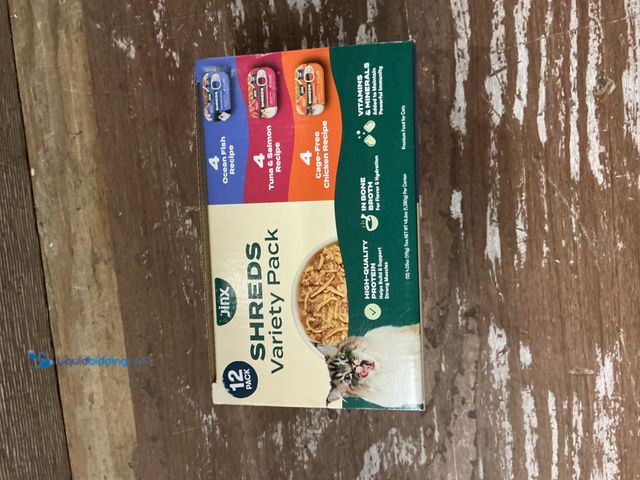 Lot 49-5544039 - Jinx Wet Cat Food with Chicken, Ocean Fish, Tuna & Salmon, 12 Count. Best BY: NOV 8, 2028. Unused