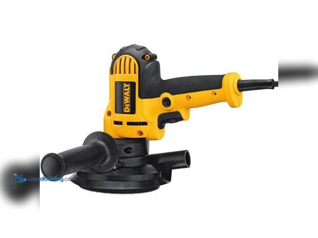 Lot 49-5553500 - DEWALT 6 Amp Corded Variable Speed Disk Sander with 5 in., 8 Hole Hook and Loop Pad, Dust Shroud and...