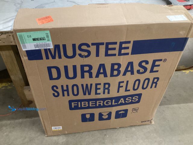 Lot 49-5573285 - Mustee Durabase Fiberglass Shower Floor, Unused