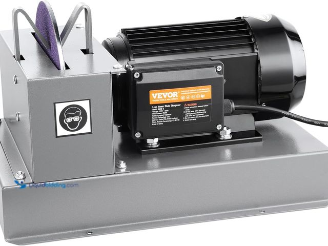 Lot 49-5406938 - VEVOR Lawn Mower Blade Sharpener, 1HP 750W Lawnmower Blade Grinder with 9-inch Ceramic Grinding Whee...