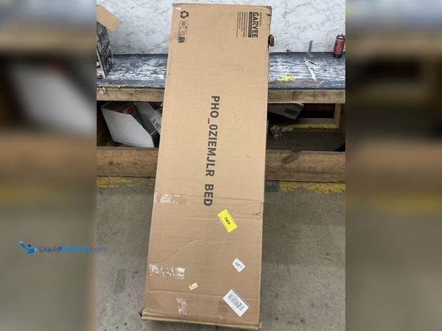 Lot 49-5509858 - Garvee Queen Size Bed Frame with 4 Storage Drawers and Adjustable Headboard. Model # PHO_0ZIEMJLR, U...