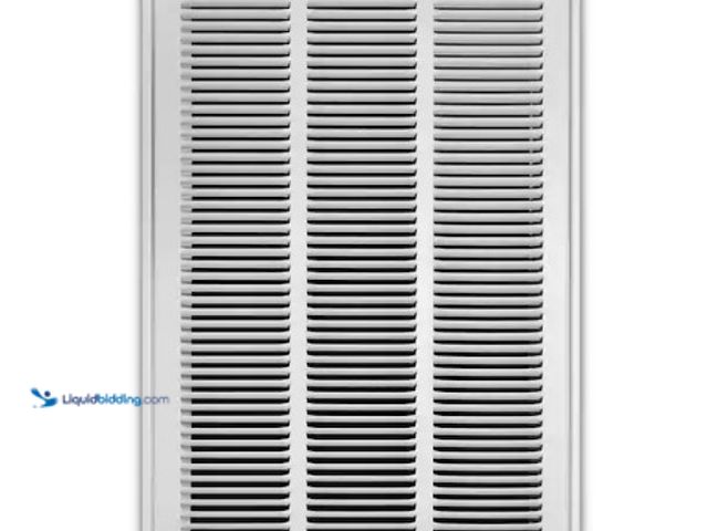 Lot 49-2004145 - Everbilt 16 in. x 25 in. Steel Return Air Filter Grille in White, Model # E190RF16X25, Unused, Scuff...