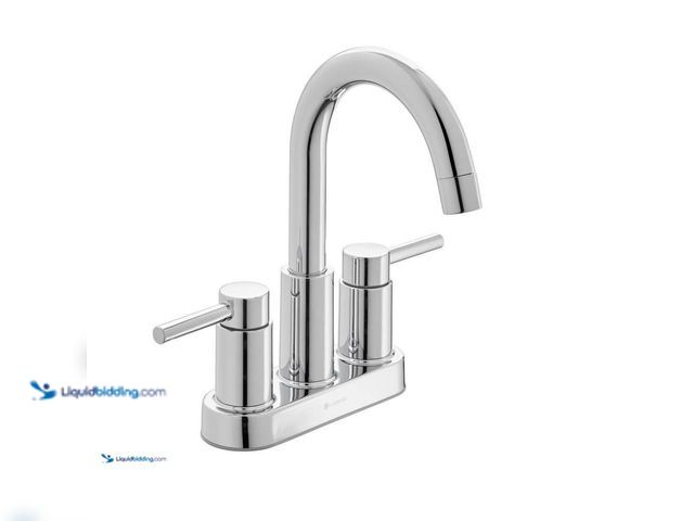 Lot 49-5581971 - Glacier Bay Dorind 4 in. Centerset Double Handle High-Arc Bathroom Faucet in Chrome. Model # HD67110...