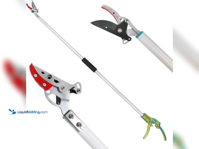 Lot 49-5545059 - GARTOL Cut & Hold Pole Pruner, 4.2 FT Lightweight Fruit Picker with 180° Rotating Handle, SK5 Steel ...