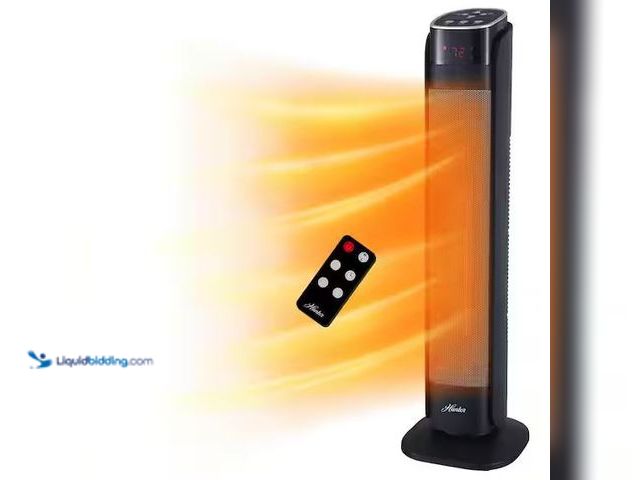 Lot 49-5478358 - Deluxe Digital 30 in. 1,500-Watt Ceramic Electric Space Heater with Remote Control Internet # 314063...