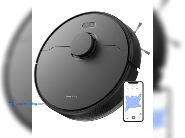 Lot 49-3473748 - DREAME D9 Max Gen 2 Robot Vacuum and Mop Combo, LDS Navigation, 6000Pa Strong Suction Power, 240mins...