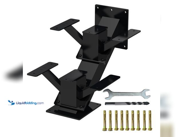 Lot 49-5435402 - Metal Stair Step Stringer, 2 Step Steel Stair Riser for Deck Height 13.0 Inch, Stair Stringer for Ou...