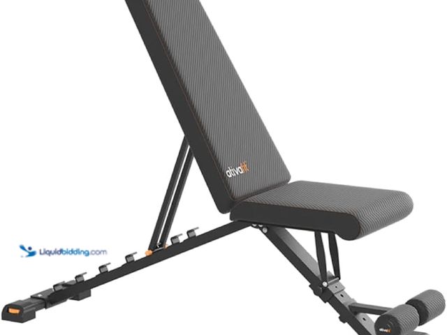 Lot 49-3536494 - Ativafit Weight Bench Folding Strength Training Bench for Full Body Workout Incline Bench with Quick...