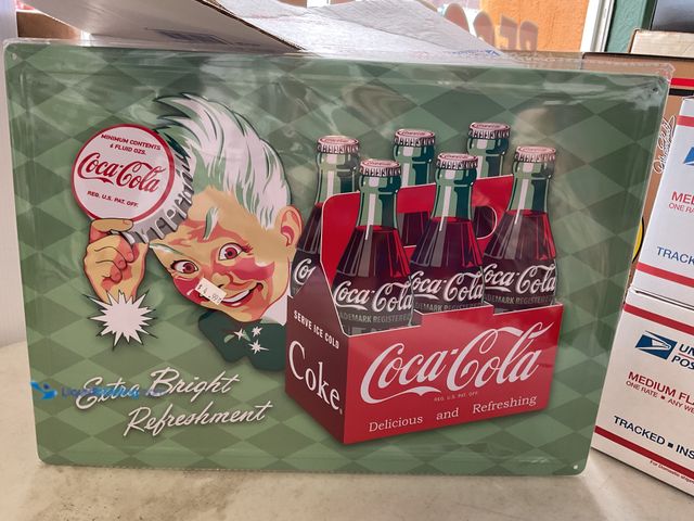 Lot 49-3503532 - Metal Signs Other NEW METAL COLLECTOR SIGN “COCA-COLA” MEASURES APPROXIMATELY 12 INCH BY 16 INCH