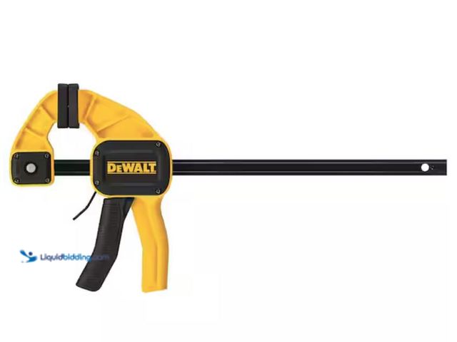 Lot 49-2005718 - DEWALT 12 in. 300 lb. Trigger Clamp w/3.75 in. Throat Depth, Model # DWHT83193, Used, Unable to test...