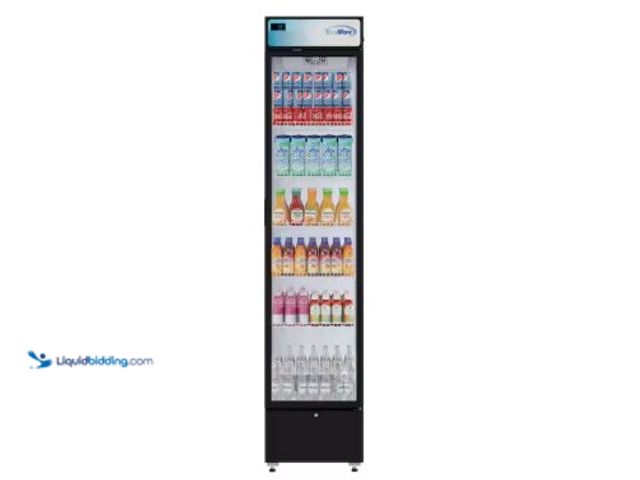 Lot 49-2022831 - Koolmore 17 in. Slim Commercial Merchandiser Display Refrigerator, 7 cu. ft. in Black, Model # KM-MD...