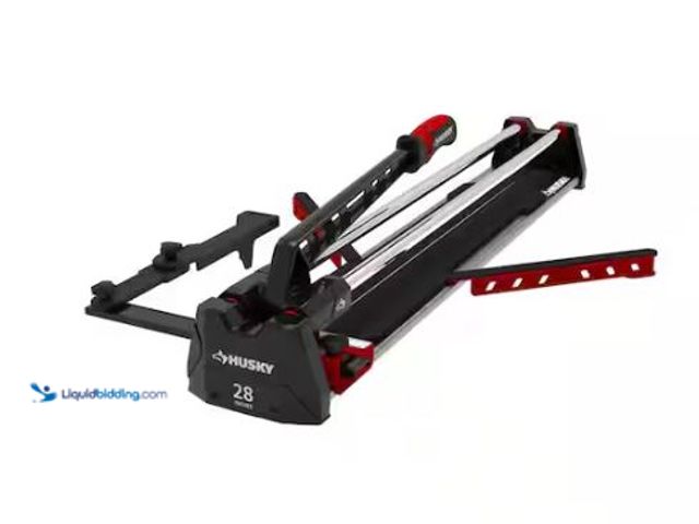 Lot 49-1548758 - Husky 28 in. Tile Cutter with Tungsten Carbide Blade and Adjustable Gauge Model # JHD700, Used  Ref#...
