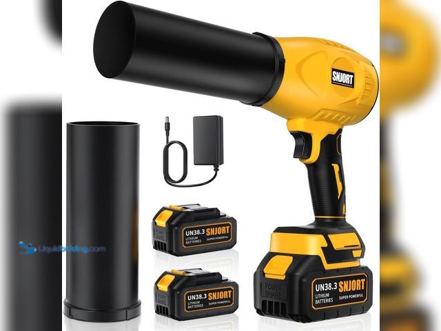 Lot 49-5437265 - Leaf Blower Cordless with Battery and Charger,500,000 RPM,Extended Nozzle,Lightweight Handheld Desig...