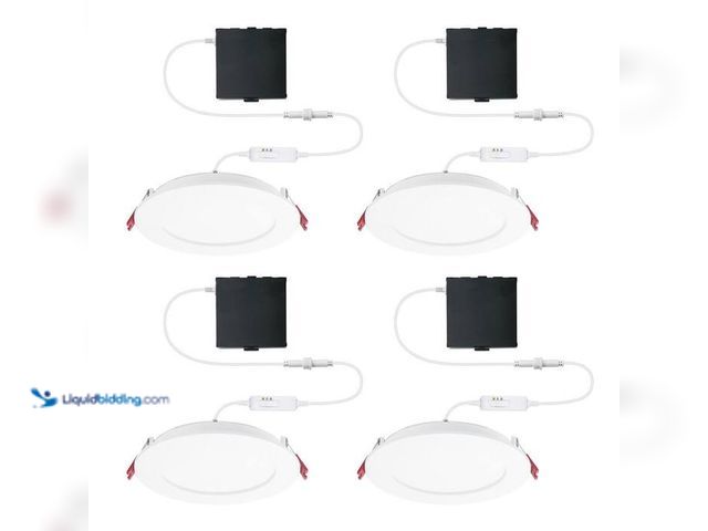 Lot 49-5414017 - Commercial Electric
Pro Value Series LED 6 in Round Adj Color Temp Canless Recessed Light for Kitch...