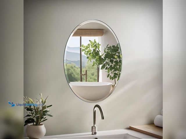 Lot 49-5487343 - Gatco 1800 Bathroom Wall Mirror, 27"H x 20"W Modern mirror for Living Room, Vanity, Slim Design Beve...