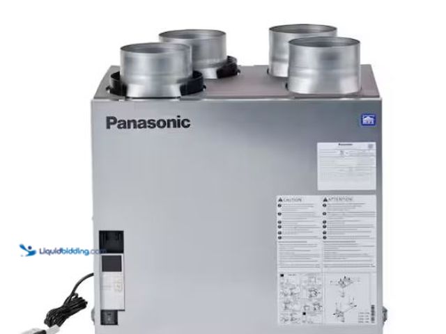 Lot 49-1540005 - Panasonic BalancedHome 160-Elite Plus Energy Recovery Ventilator (ERV), 30-160 CFM, Top Port, Any Cl...