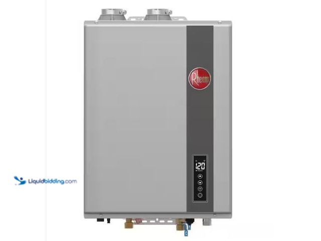 Lot 49-1565126 - Rheem Performance Platinum 9.5 GPM Smart Super High Efficiency Indoor or Outdoor Liquid Propane Tank...