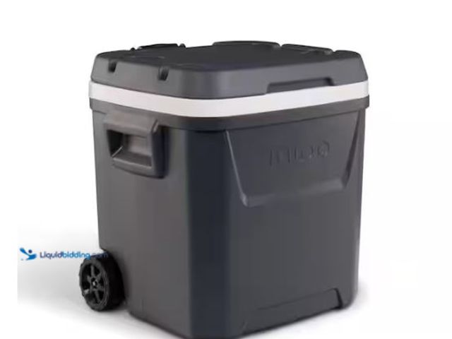 Lot 49-1624341 - IGLOO Cool 60 qt. Roller Cooler Model # 34937, Slightly Used, Scuffs and Scratches  Ref#HD0701