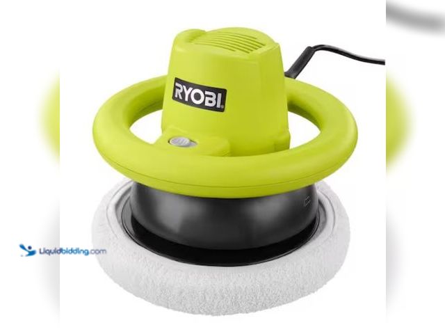 Lot 49-3433397 - RYOBI 0.75 Amp Corded 10 in. Orbital Buffer, Model # RB102G, Unused, Works, The foam has wrinkles fr...