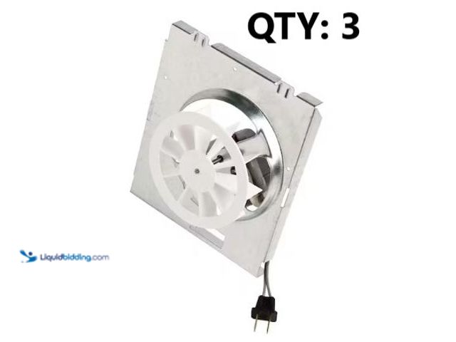 Lot 49-3631164 - Lot of (3) Broan-NuTone Genuine Replacement Motor Wheel for 696N Ventilation Fan, 50CFM, 4.0 Sones, ...