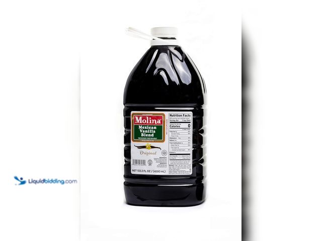 Lot 49-5414211 - Molina Vanilla Blend 135.3oz (4l /1 gal), Unused.