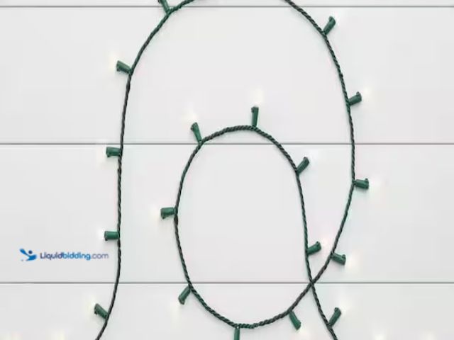 Lot 49-1546877 - (4-Pack) Home Accents Holiday 100 Warm White Mini LED String Lights with Green Wire, Model # 22RT100...