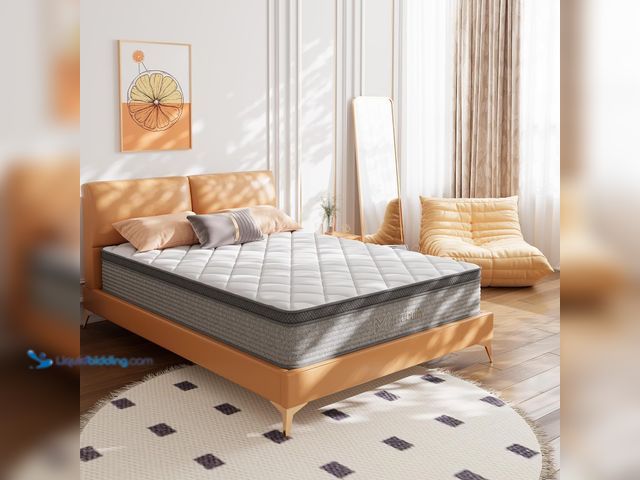 Lot 49-5416517 - Queen Mattress,10 Inch Gel Memory Foam and Innerspring Hybrid Mattress in a Box with Individual Pock...