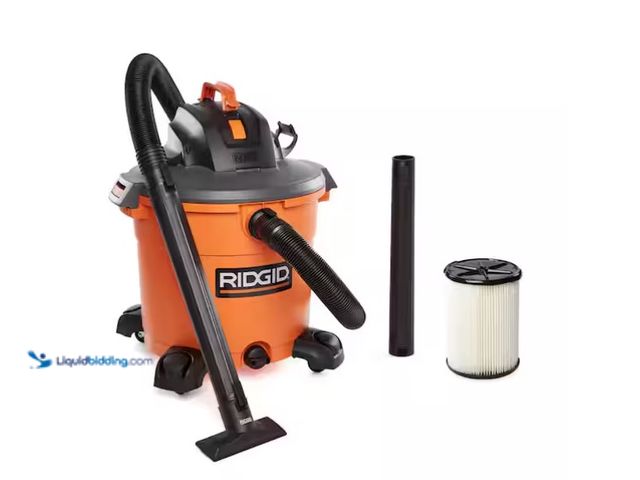 Lot 49-1566857 - RIDGID 16 Gal. 5.0 Peak HP NXT Shop Vacuum Wet Dry Vac with General Debris Filter, Locking Hose and ...