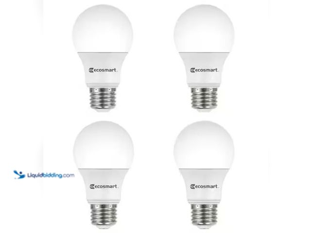 Lot 49-1631168 - Lot of (6) boxes of 100-Watt Equivalent A19 Non-Dimmable LED Light Bulb Daylight (4-Pack), Model # A...