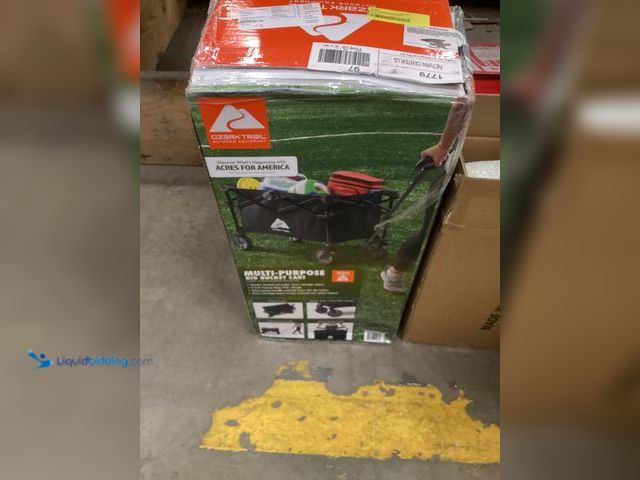 Lot 49-5542773 - Ozark Trail Multi-Purpose Big Bucket Cart, Black Wagon Unused