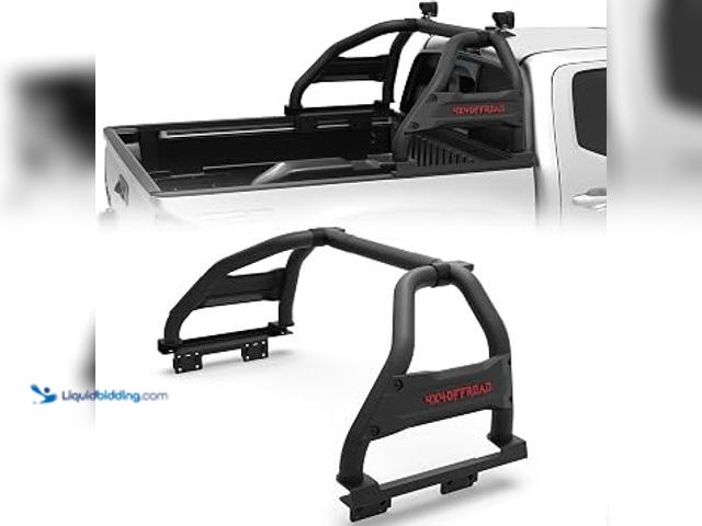 Lot 49-3631152 - Truck Bed Roll Bar Heavy Duty No-Drill Chase Rack Universal for Mid Size Pickup Tacoma Ranger Colora...