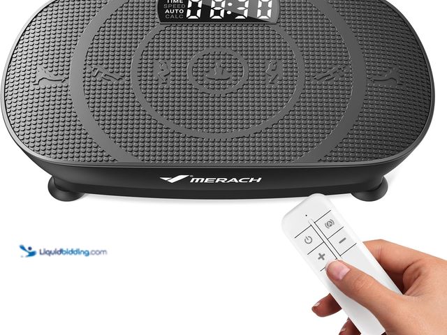 Lot 49-5453252 - MERACH Vibration Plate Exercise Machine, Slim Vibration Plate for Lymphatic Drainage Weight Loss, Vi...