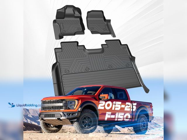 Lot 49-5461149 - Car Floor Mats for Ford F-150 2015-2024 2025 | Lightning 22-24 SuperCrew (Rear w/o Fold Flat Storage...