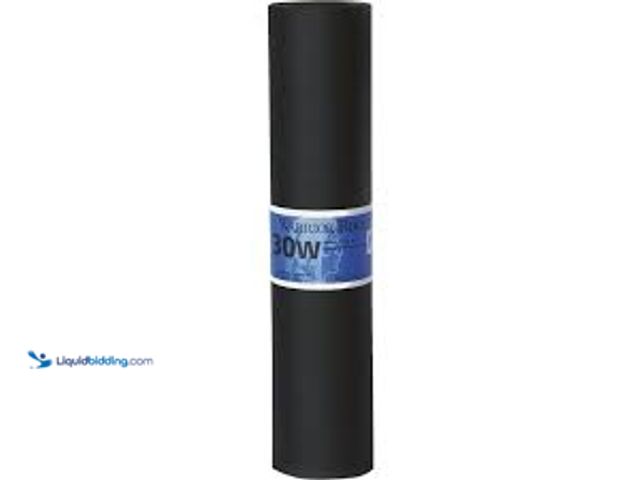 Lot 49-5476494 - Warrior Roofing 36-in x 72-ft 216-sq ft Felt Roof Underlayment. Model ##30WRL. Unused.