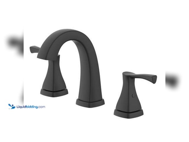 Lot 49-5559546 - Glacier Bay Calandine 8 in. Widespread 2-Handle Bathroom Faucet in Matte Black. Model # HDQFW6AC012B...